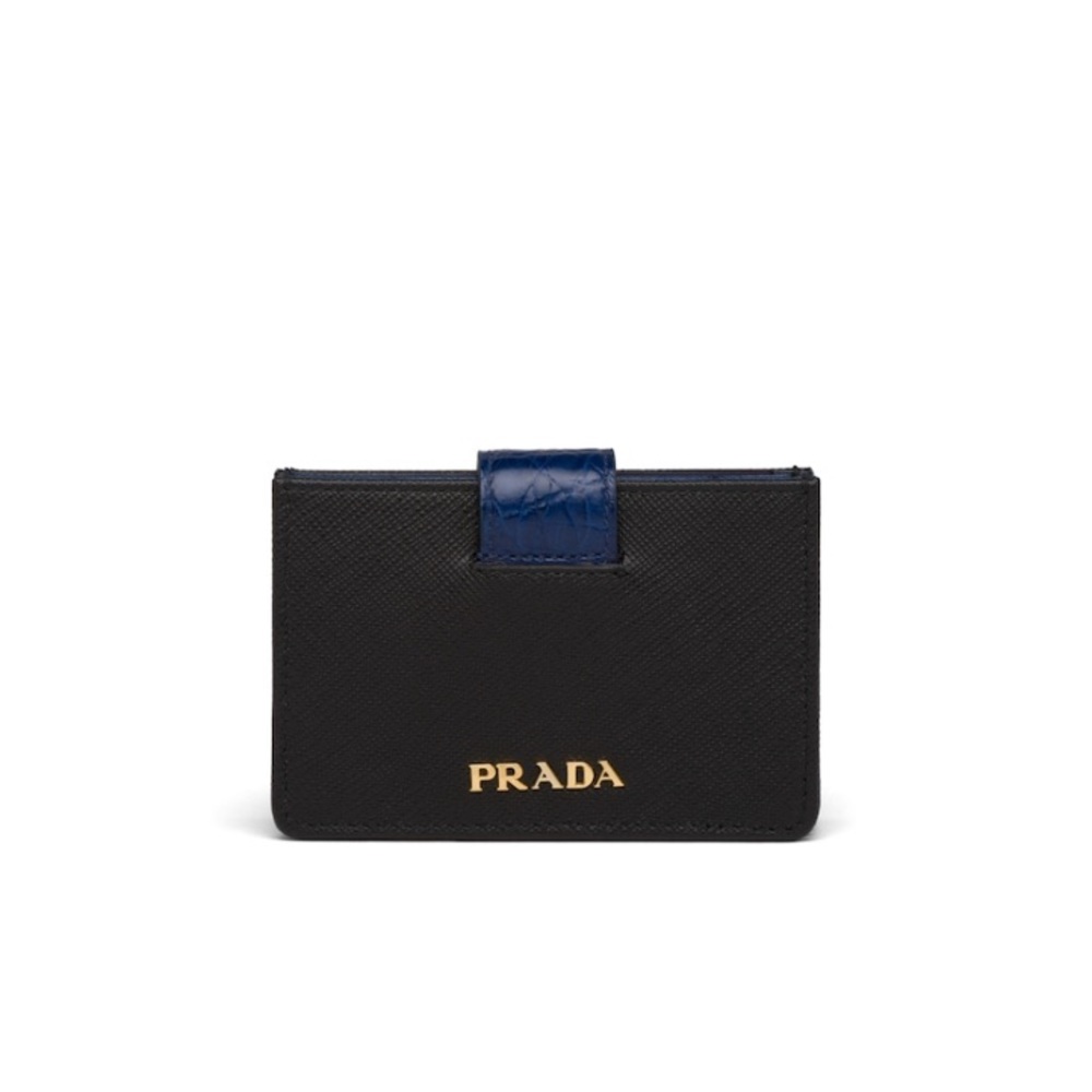 PRADA WALLET (SAFIANO LEATHER & CROCODILE) - Picture 6 of 10